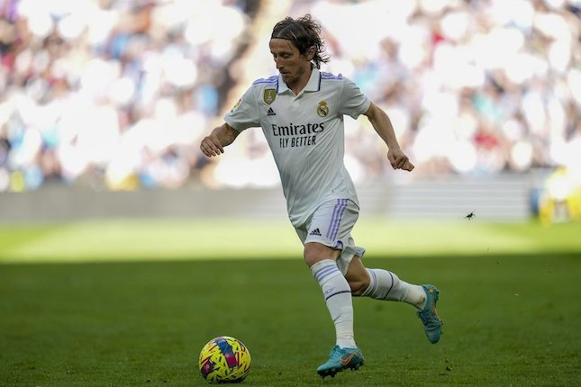 Pemain Real Madrid, Luka Modric (c) AP Photo/Bernat Armangue